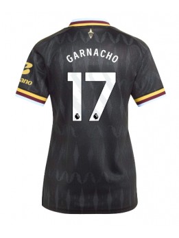 Ženski Nogometna dresi replika Aston Villa Alejandro Garnacho #17 Gostujoči 2026-27 Kratek rokav Ženski Nogometna dresi replika Aston Villa Alejandro Garnacho #17 Gostujoči 2026-27 Kratek rokav